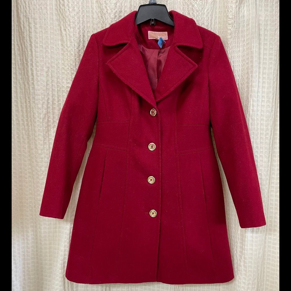 Ladies Michael Michael Kors wool blend walker coat, size 10